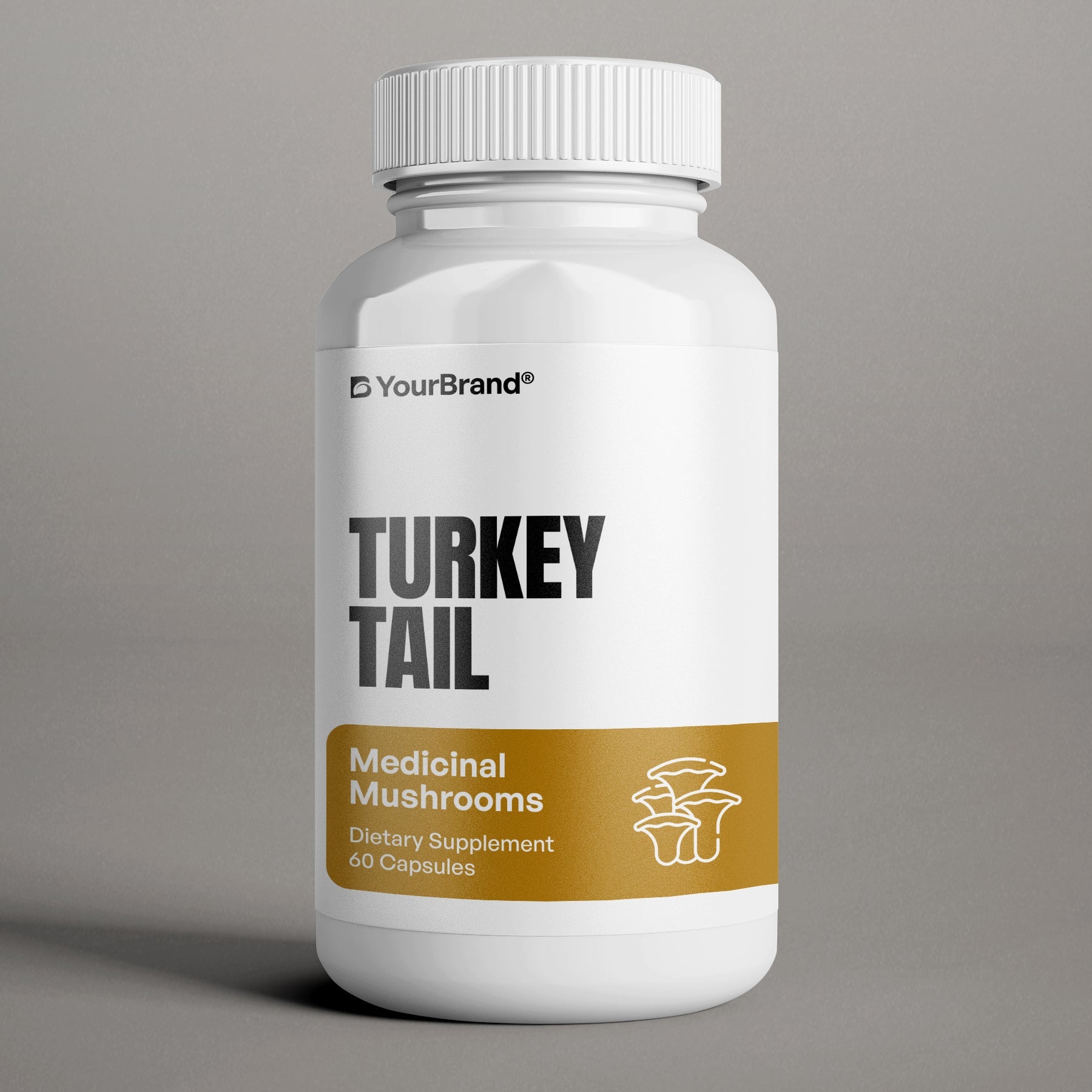 Private Label Turkey Tail Mushroom Supplement for immune support and gut health