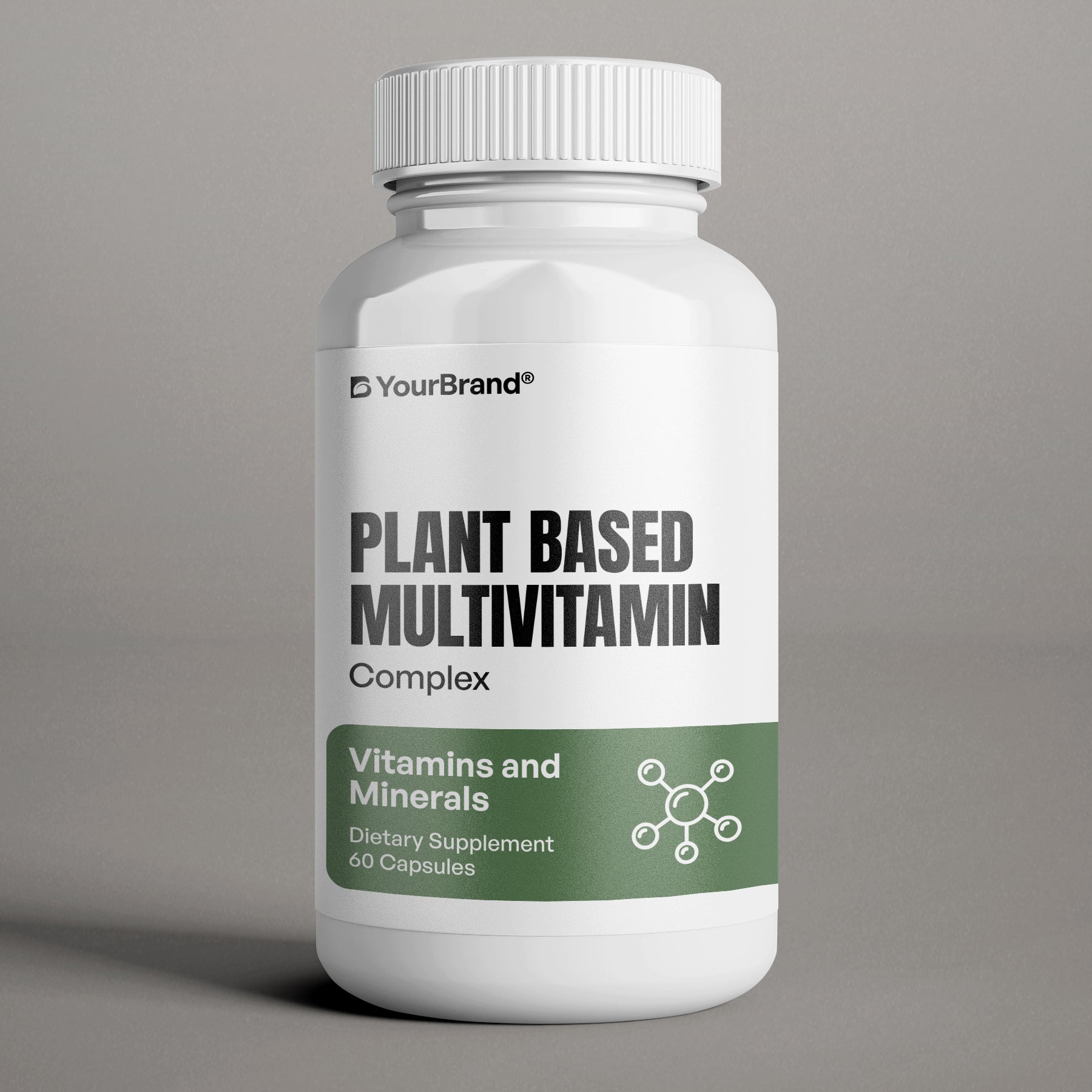 Private Label Plant-Based Multivitamin Complex for energy, immune function, and wellness