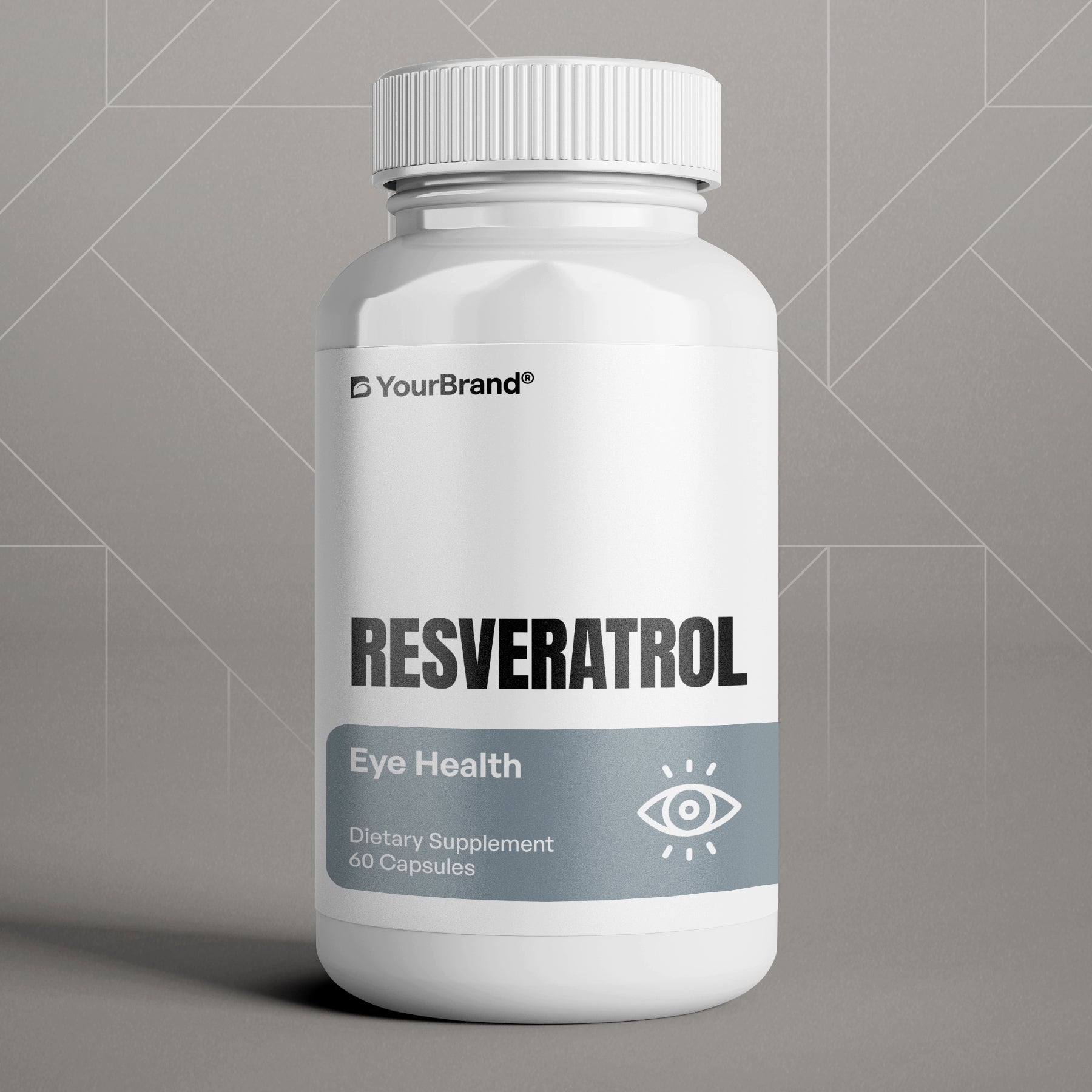 Resveratrol supplement to support heart health, cellular protection, and overall vitality.