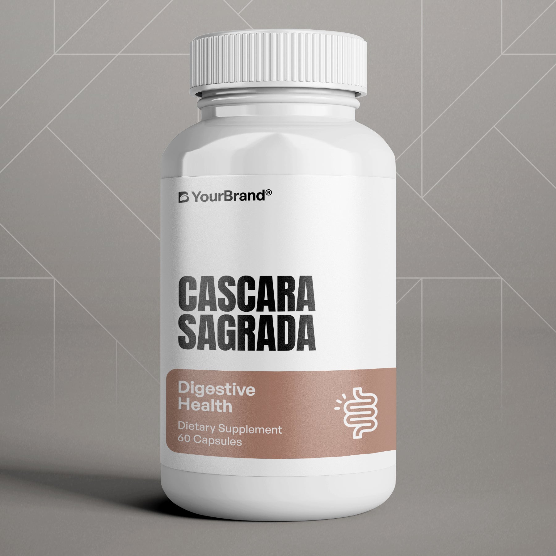 Private Label Cascara Sagrada Supplement for gentle laxative support and digestive health