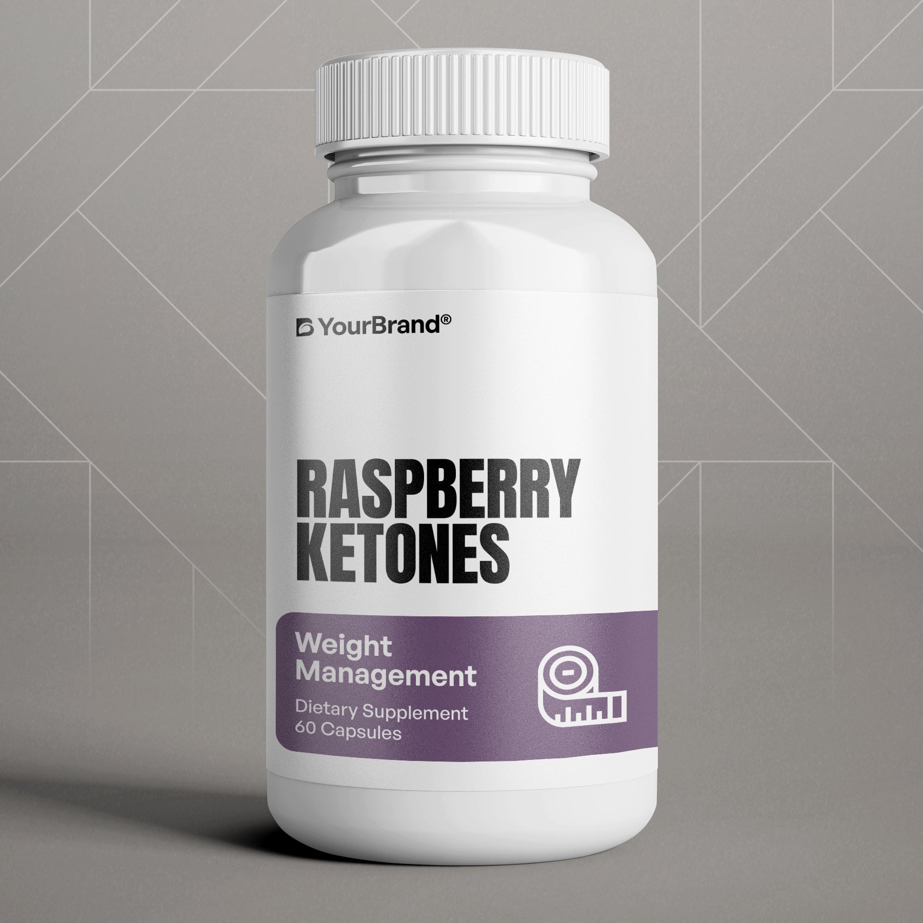 Private Label Raspberry Ketones Supplement for weight management and metabolism support.