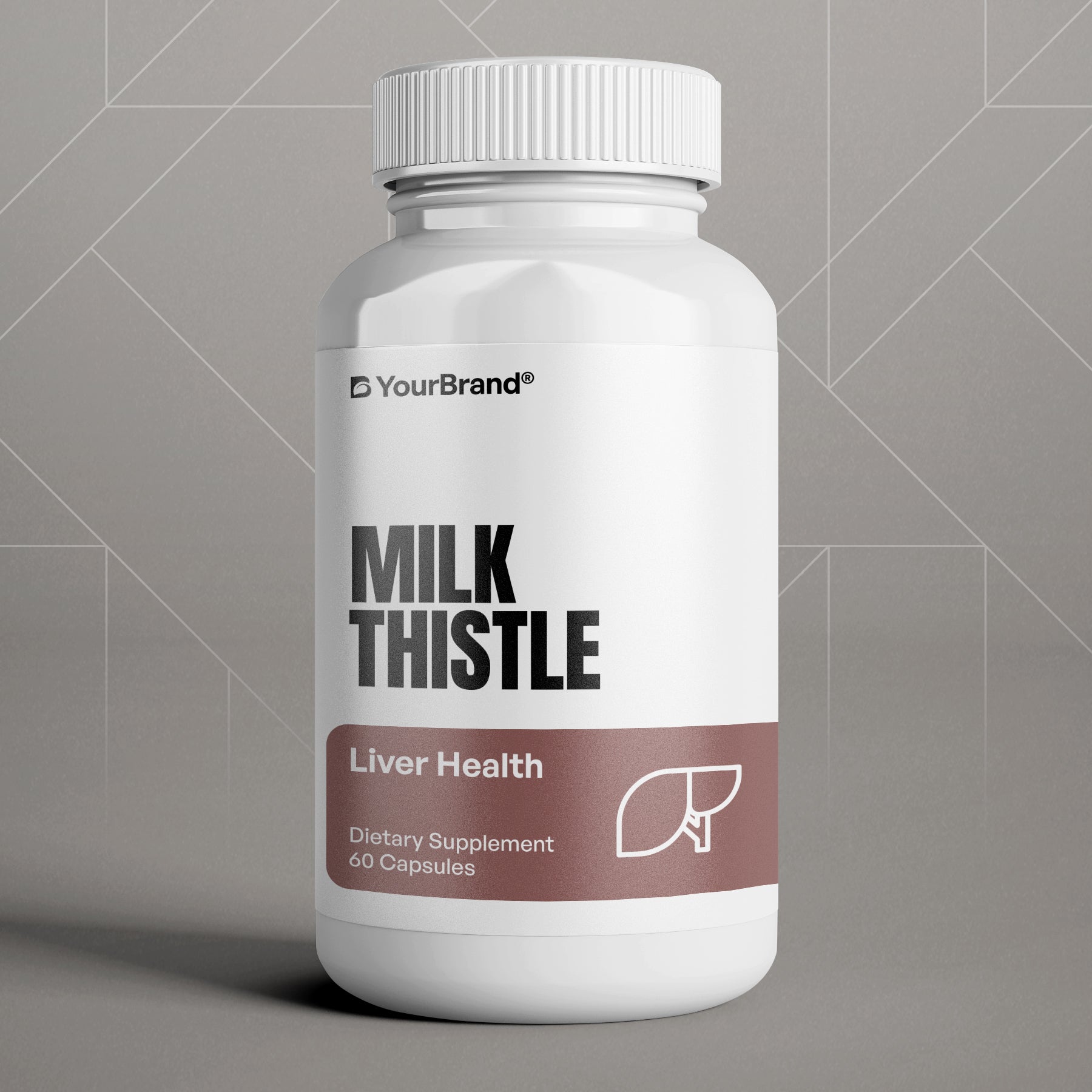 Private Label Milk Thistle Supplement for liver health, detoxification, and wellness.