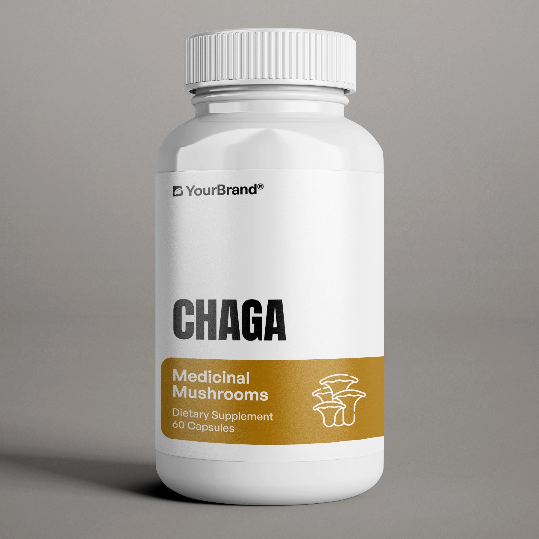 Chaga Mushroom Supplement for antioxidant support and immune system health.