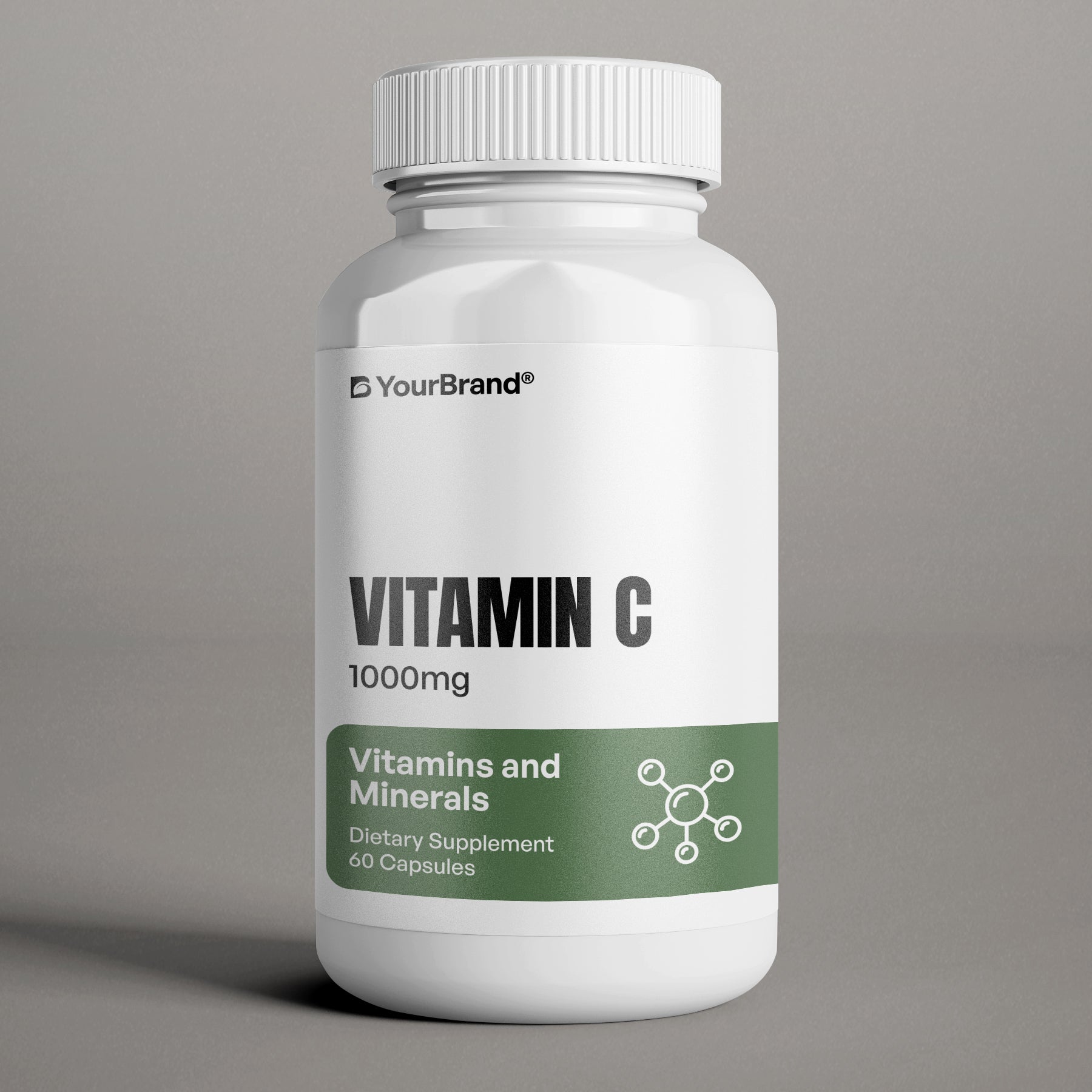 Vitamin C 1000mg Supplement for immune health, collagen production, and antioxidant protection.