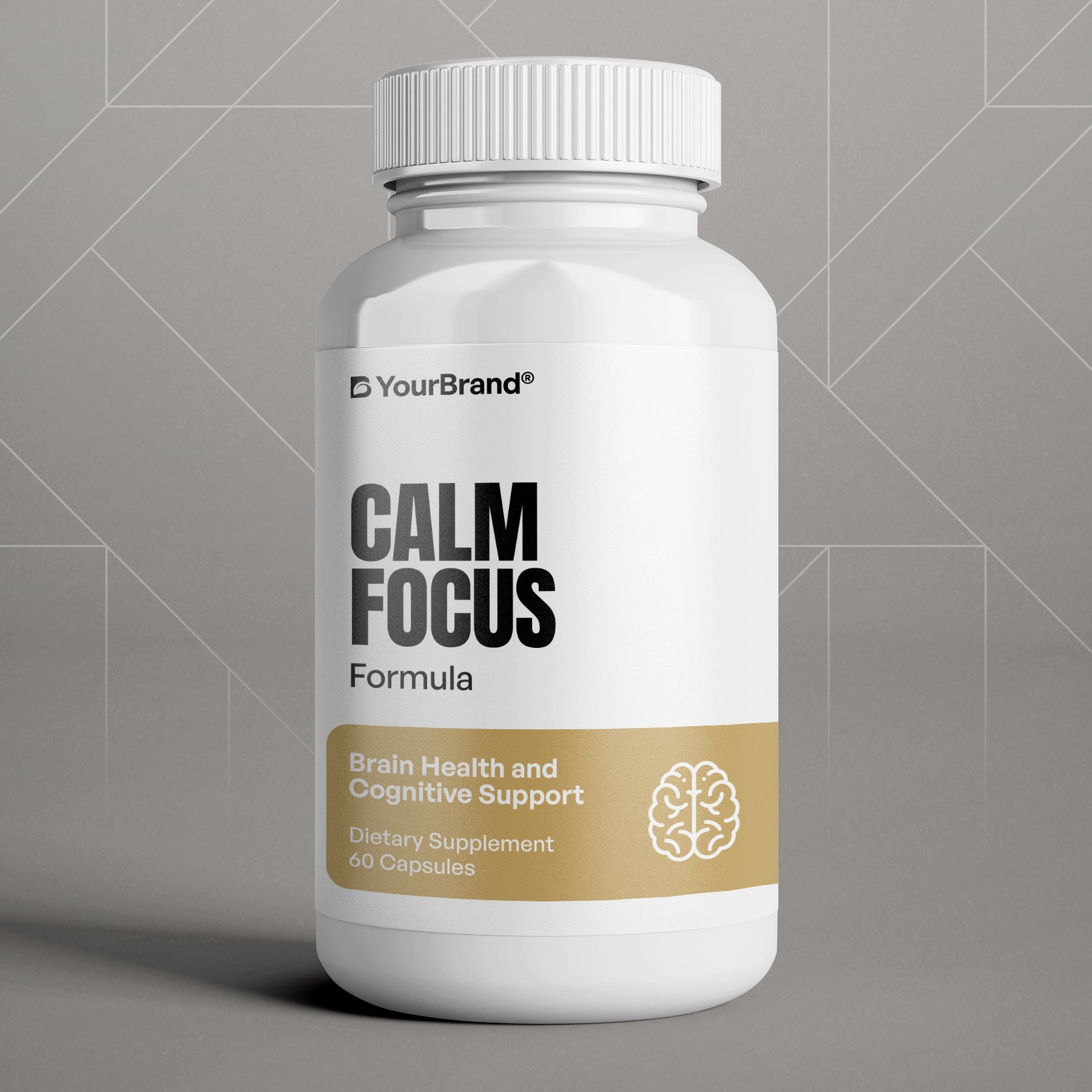 Private Label Calm Focus Formula for relaxation, mental clarity, and sustained focus