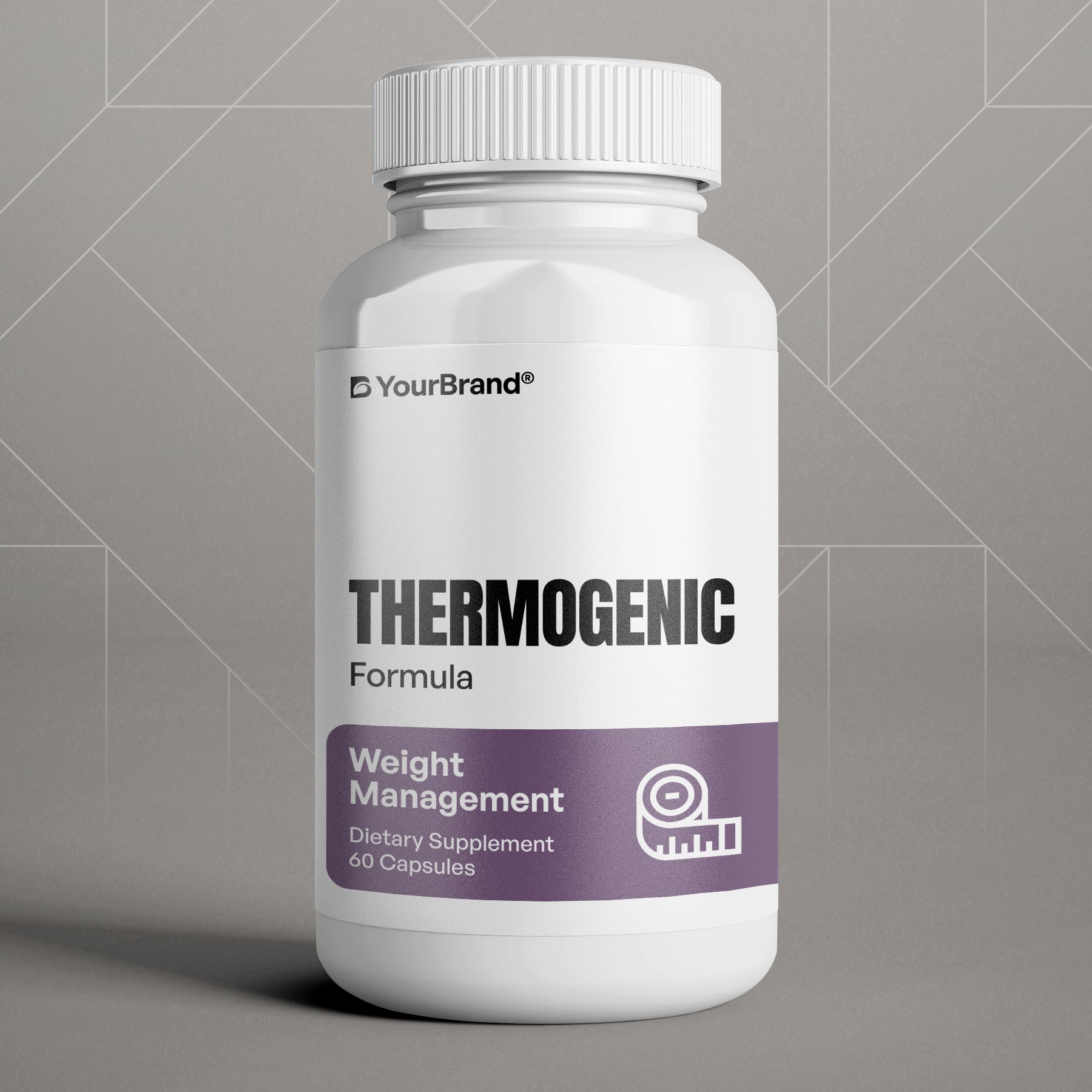 Thermogenic Formula for energy, fat burning, and metabolism support with caffeine and green tea.