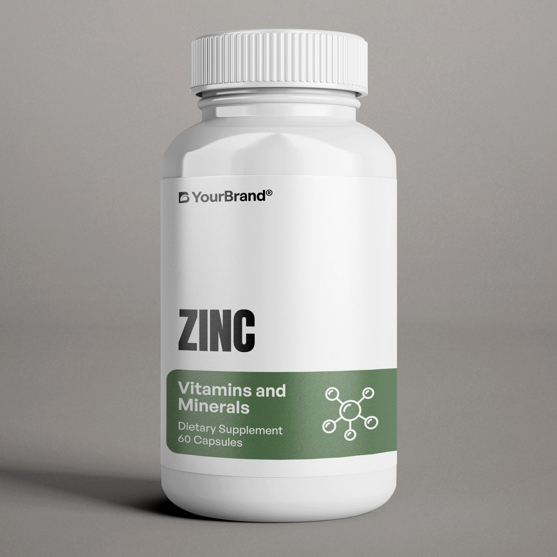 Zinc supplement to support immune health, skin, and overall cellular function.