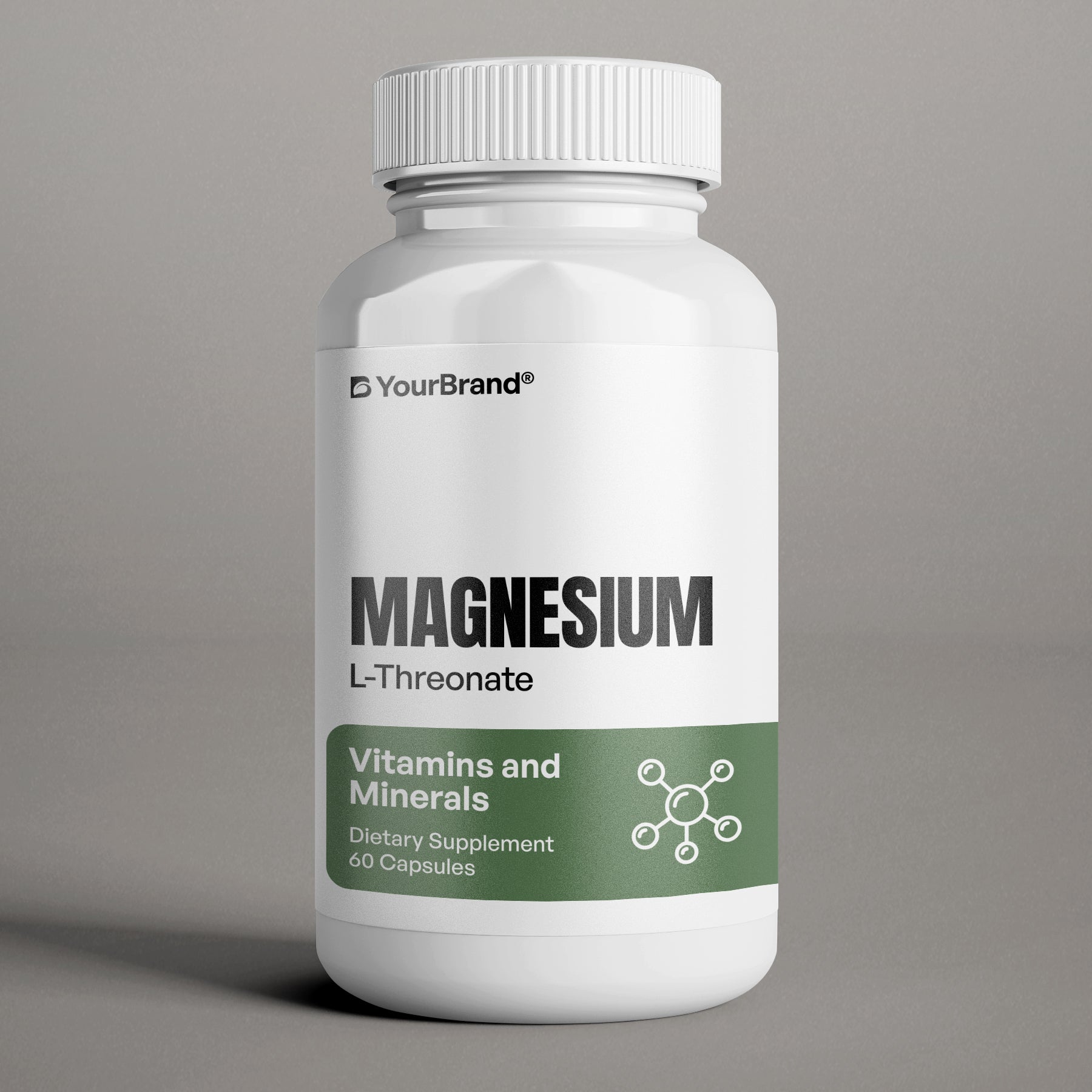 Private Label Magnesium L-Threonate Supplement for cognitive health, memory, and focus