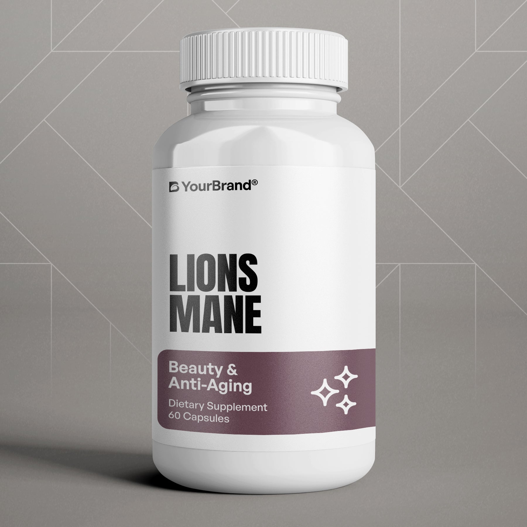Lion’s Mane Mushroom Supplement to support cognitive function, neuroprotection, and clarity.
