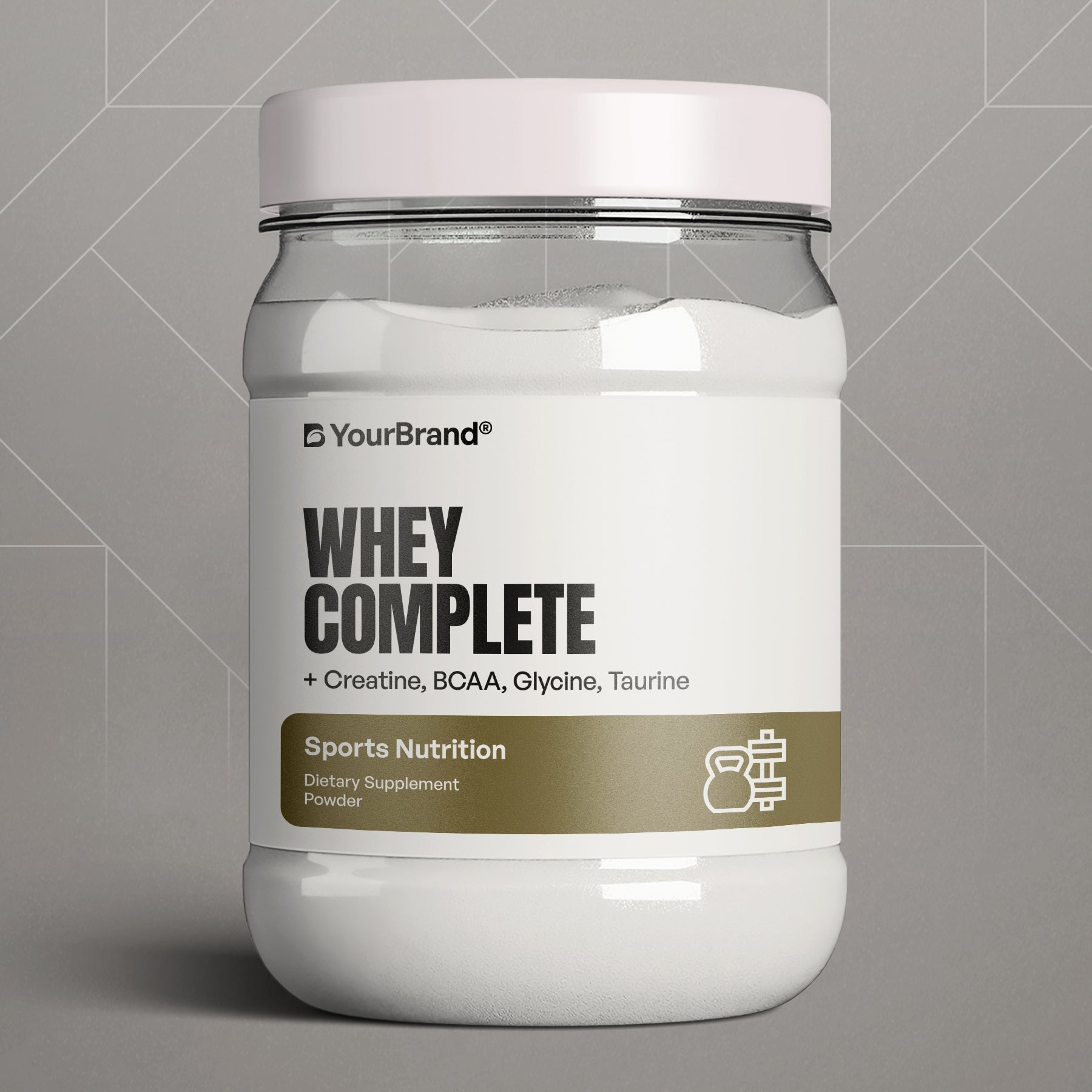 Private Label Whey Protein with Creatine, BCAA, Glycine & Taurine for strength and recovery