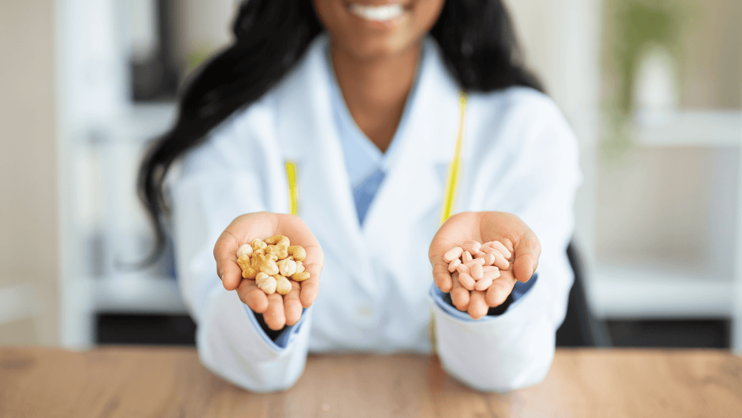 Flat lay of trending supplement ingredients like ashwagandha root powder, apigenin capsules, and natural herbs used in private label wellness products