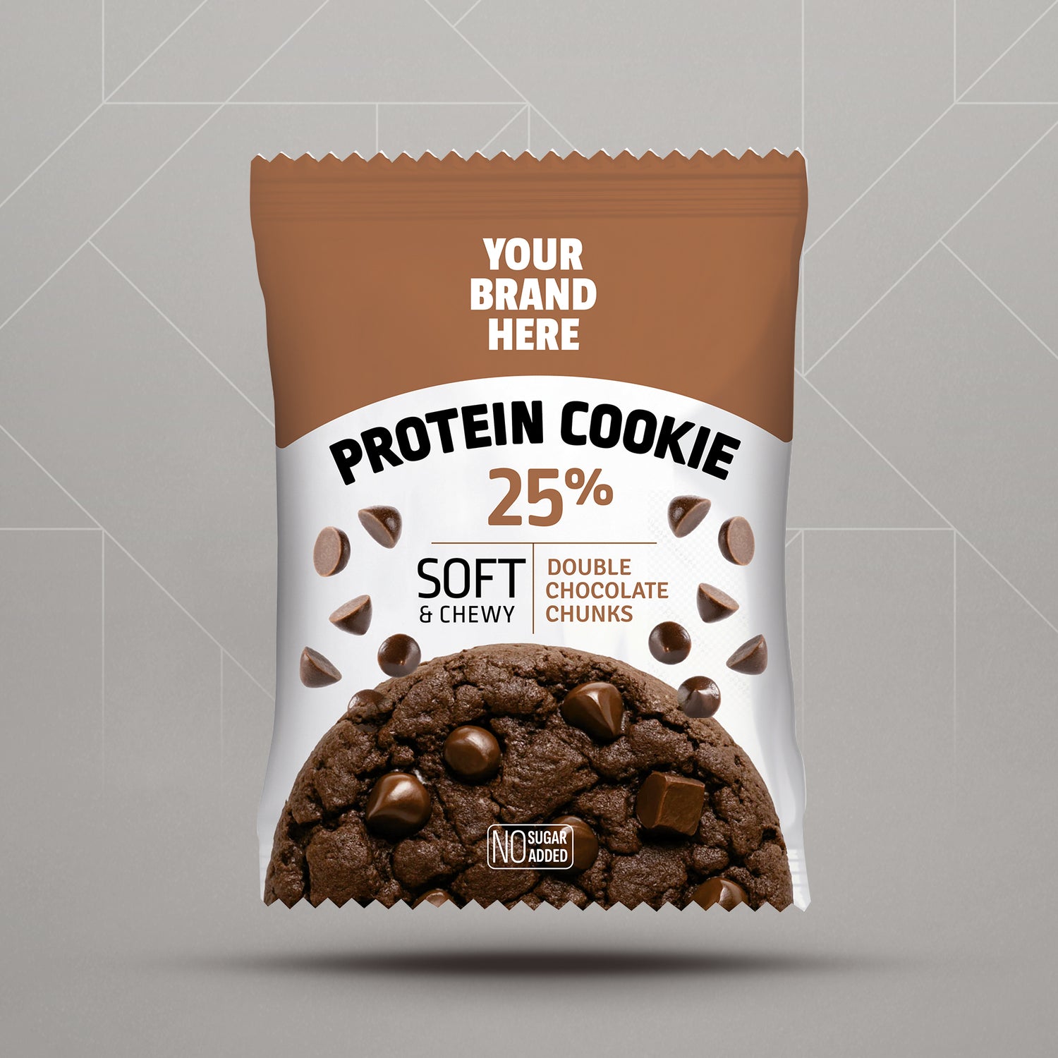 Μαλακό Μπισκότο Πρωτεΐνης με Διπλή Σοκολάτα Chips