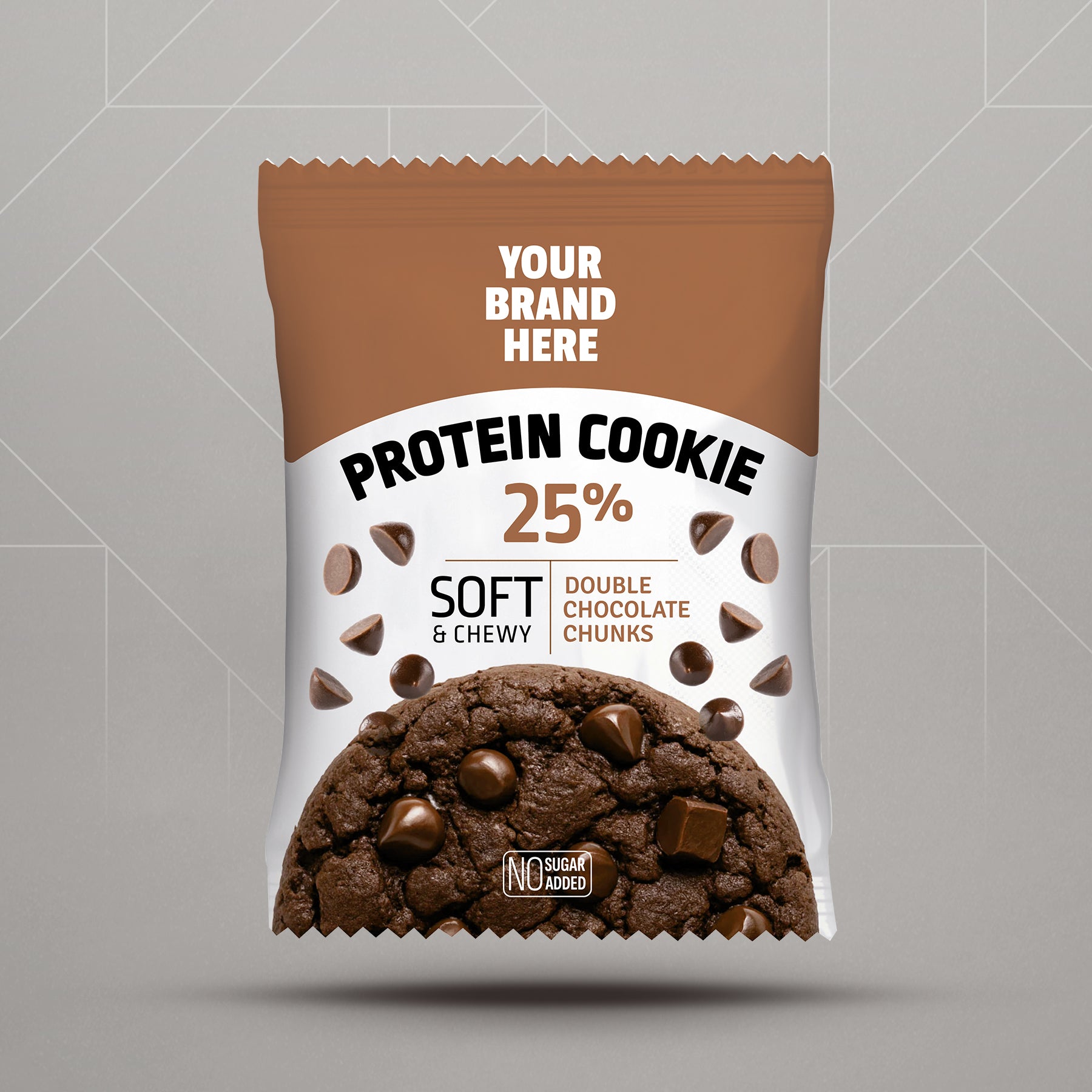 Μαλακό Μπισκότο Πρωτεΐνης με Διπλή Σοκολάτα Chips